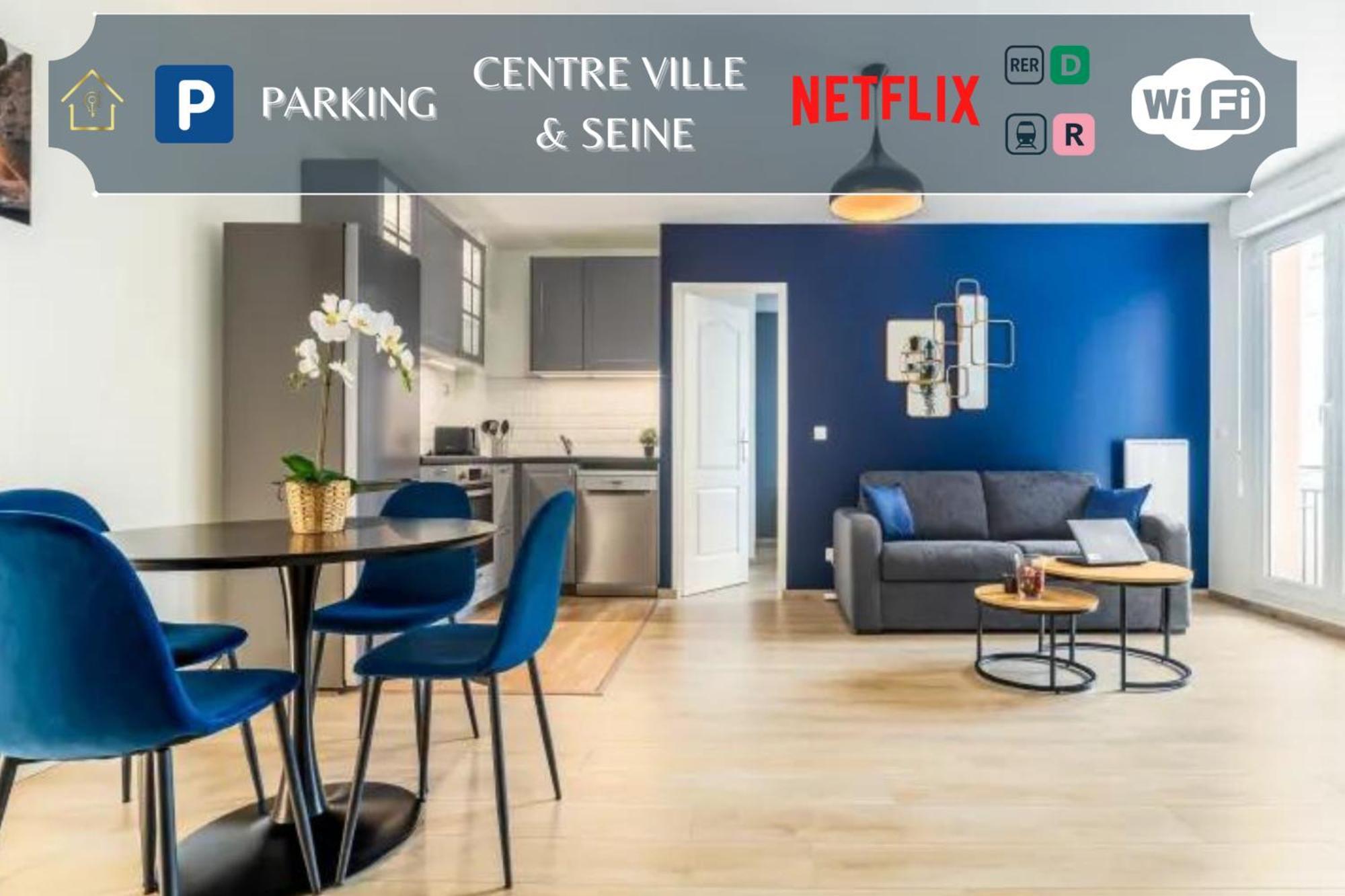 Appartement L'Ilot Bleu Paradis Мелён Экстерьер фото